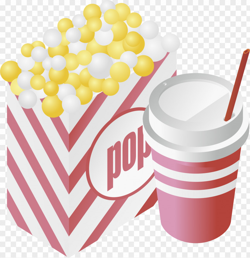 Popcorn Vector Element PNG