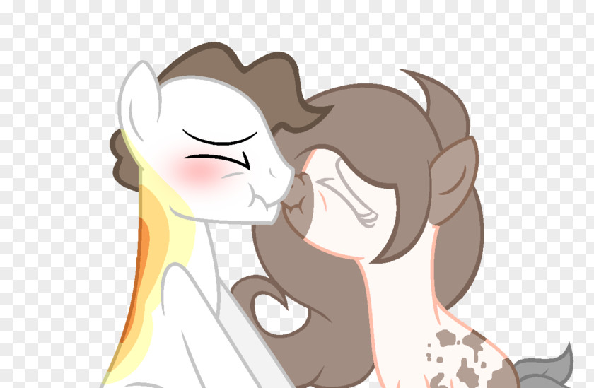 Shy Kiss Artist Ear Forehead PNG