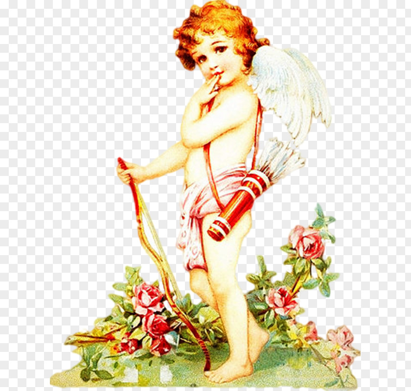 Cupid And Psyche Valentine's Day Angel Cherub Post Cards Love PNG