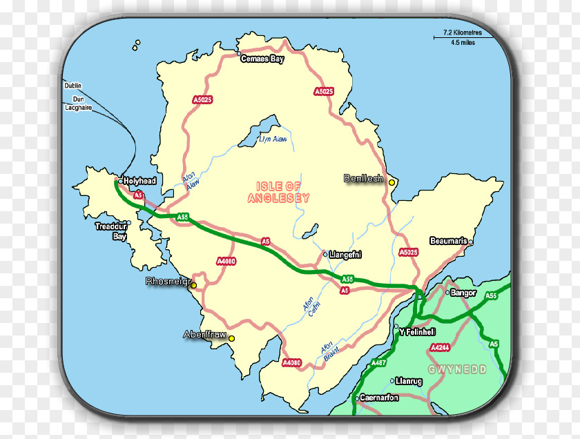 Map Anglesey Information Water Resources Ecoregion PNG