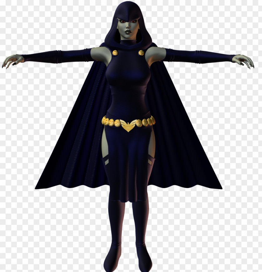 Raven DC Costume Design Character PNG