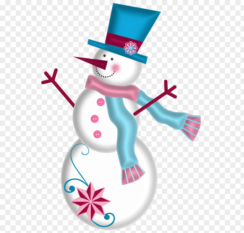 Cartoon Snowman Jack Frost Christmas Clip Art PNG