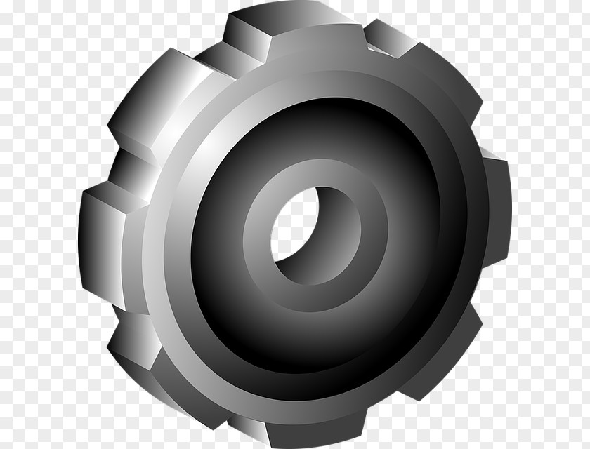 Gear Icon Transparent Image 3D Computer Graphics Clip Art PNG