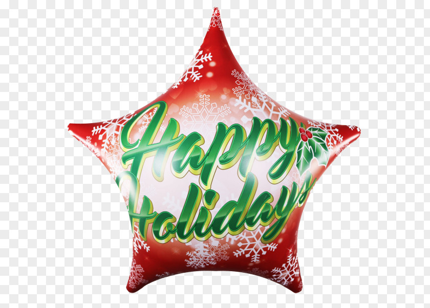 Happy Star Holiday Christmas Inflatable Balloon PNG