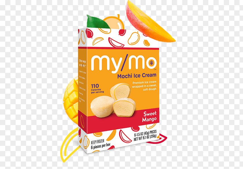 Mango Icecream Mochi Ice Cream Milk Vanilla PNG