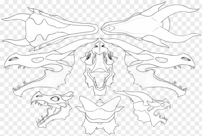 Paper-cut Dragon The Elder Scrolls V: Skyrim Online Drawing Sketch PNG