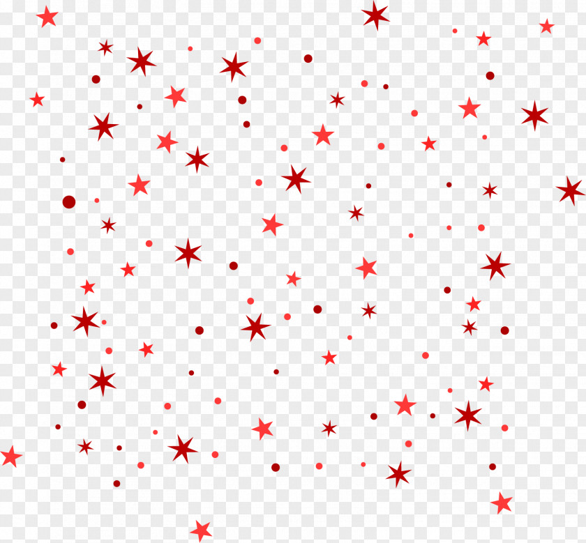 Red Star Shading Line Point Angle Pattern PNG