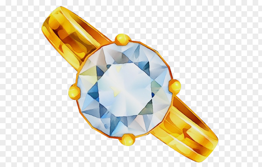 Diamond Engagement Ring Yellow Gemstone Jewellery PNG