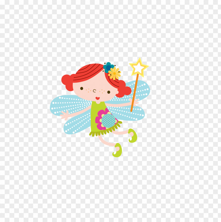 Elf Magic Wand Cartoon Illustration PNG