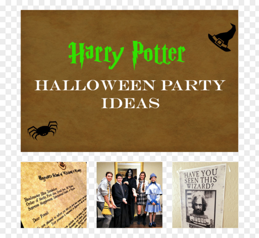 Harry Potter Halloween Party Birthday Wedding Invitation PNG