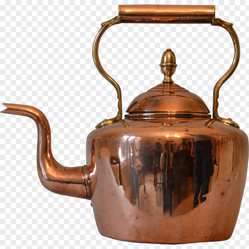 Kettle Copper England Metal Antique PNG