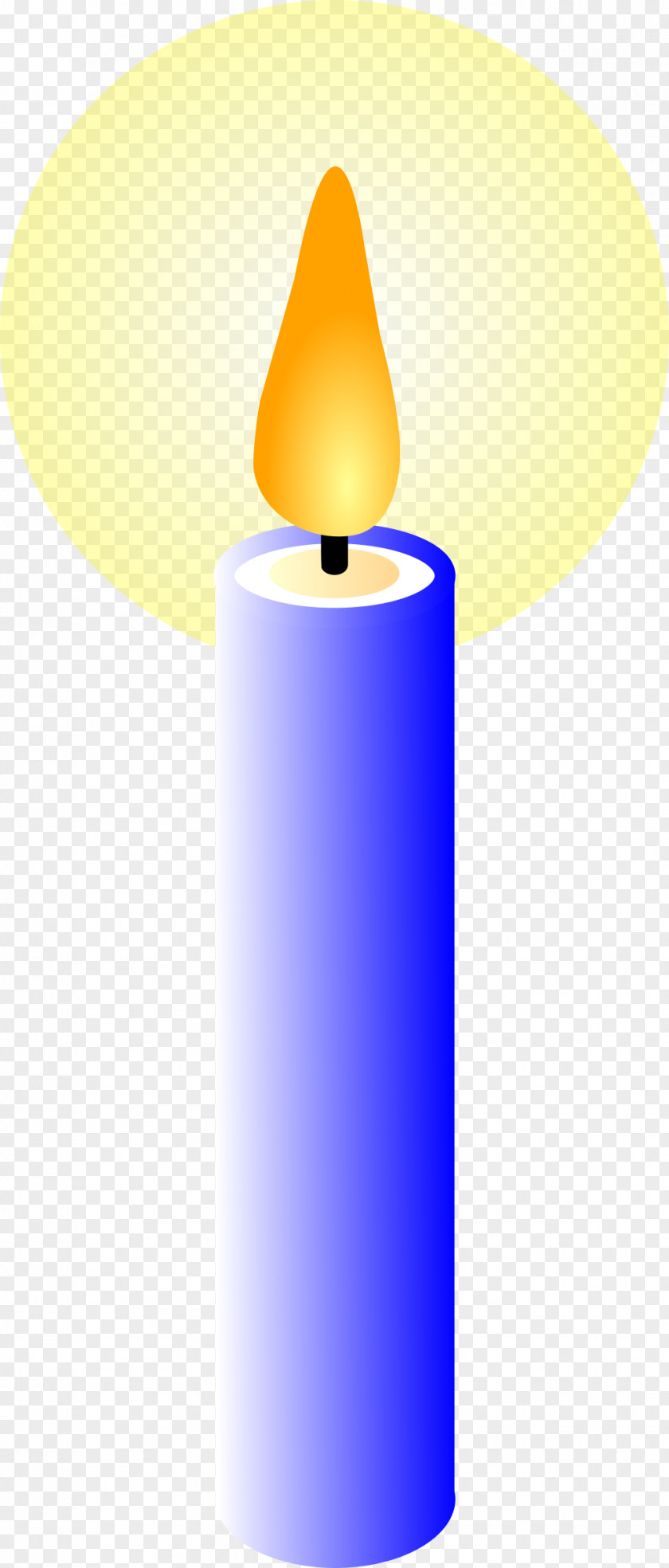 Blue Candle Flameless Openclipart 0 Wax PNG