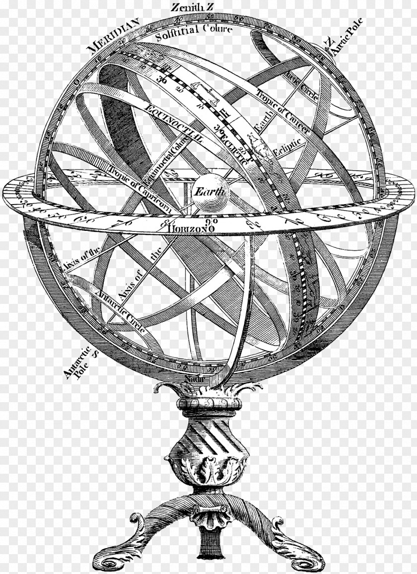 Armillary Sphere Globe Astrolabe Astronomy Map PNG