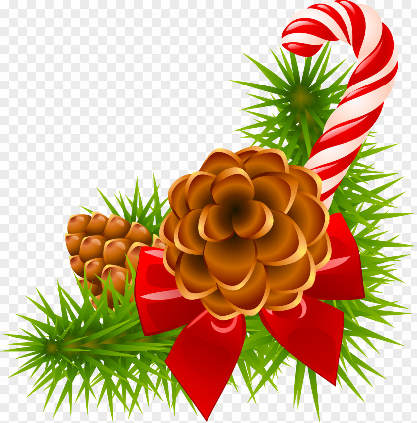 Christmas Ornament Branch Clip Art PNG