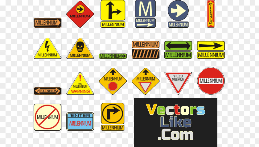 Placards Vector Logo Traffic Sign PNG