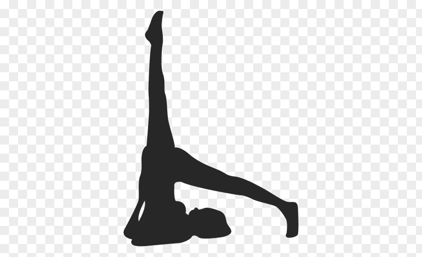 Silhouette Pilates Yoga Exercise Drawing PNG