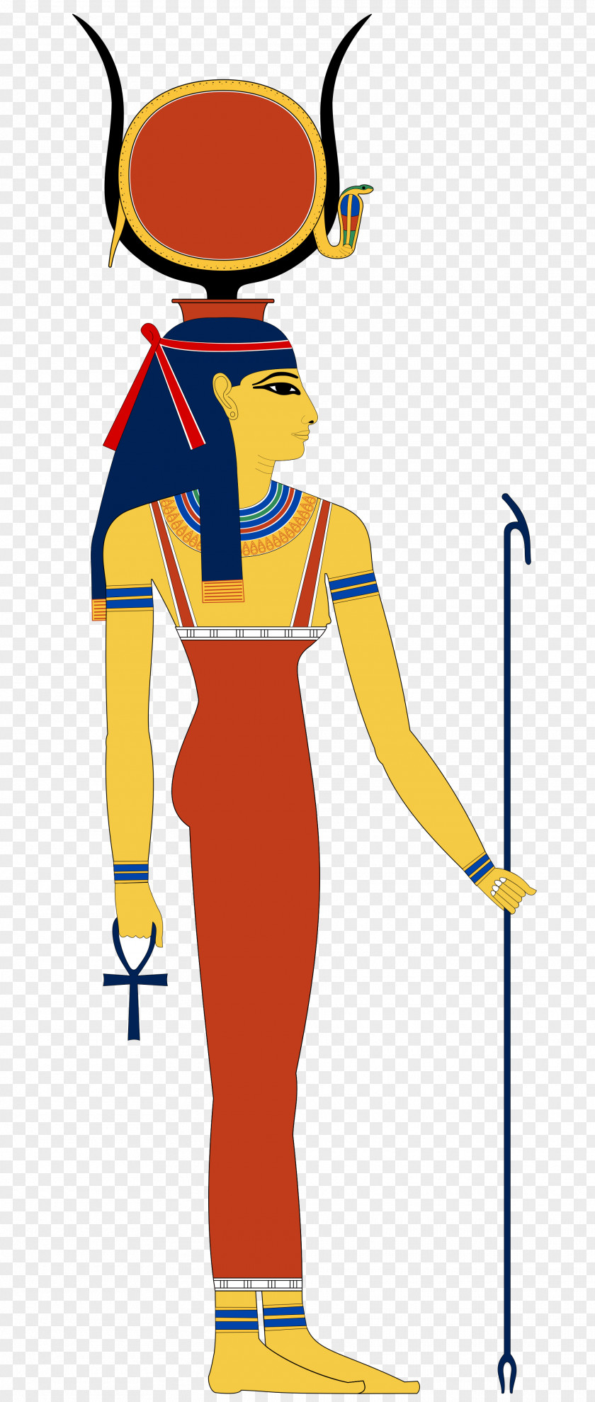 Ancient Egyptian Deities Isis Hathor PNG
