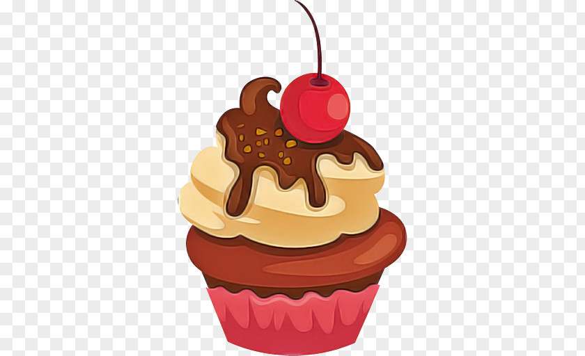 Cream Cake Food Frozen Dessert Cupcake Sundae PNG