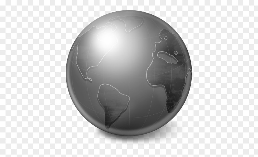 Grey Sphere Circle Black PNG