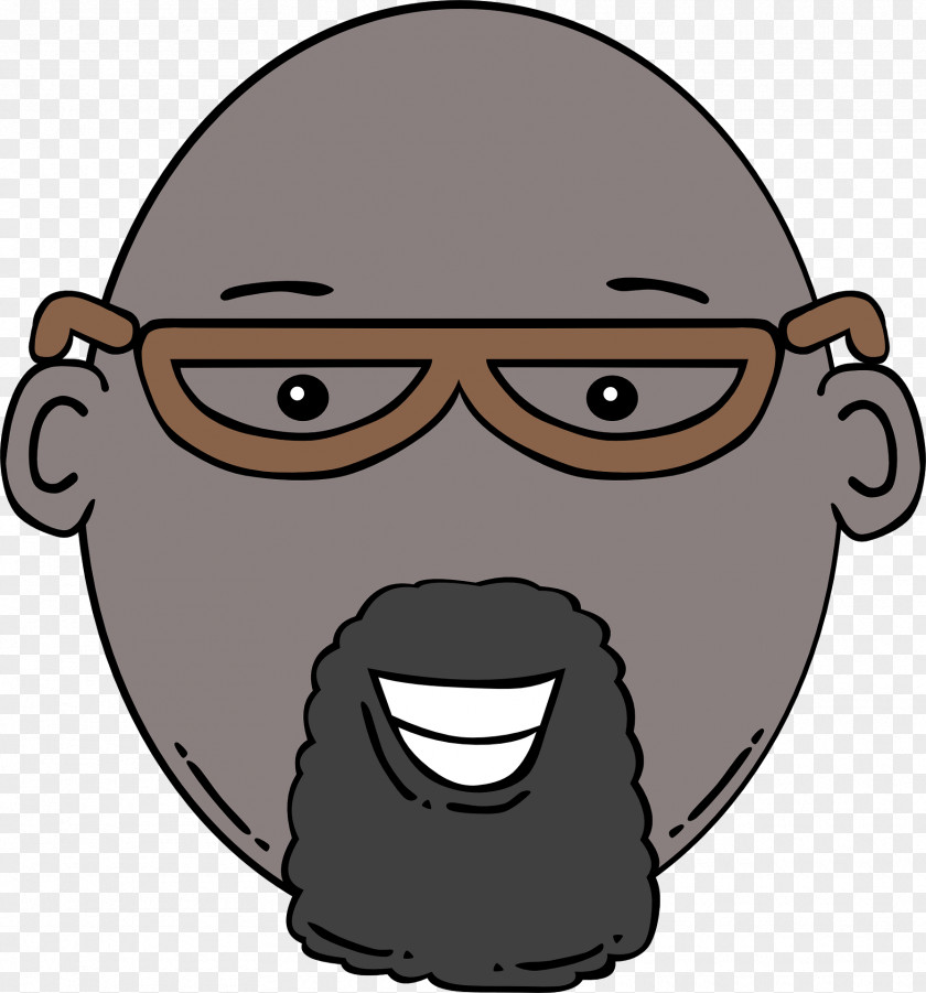 Thug Cartoon Face Man Clip Art PNG