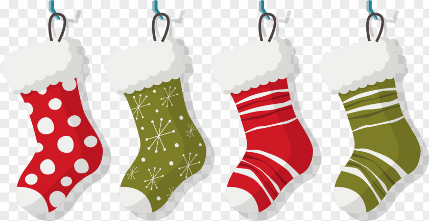 Vector Christmas Socks Sock Stocking PNG