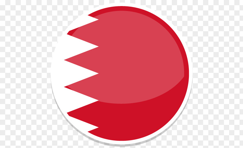 Bahrain Circle Red Font PNG