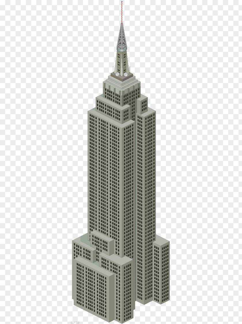 Building Empire State Pixel Art PNG