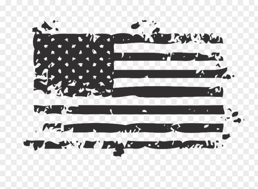 Distressed Flag Of The United States Decal Sticker PNG