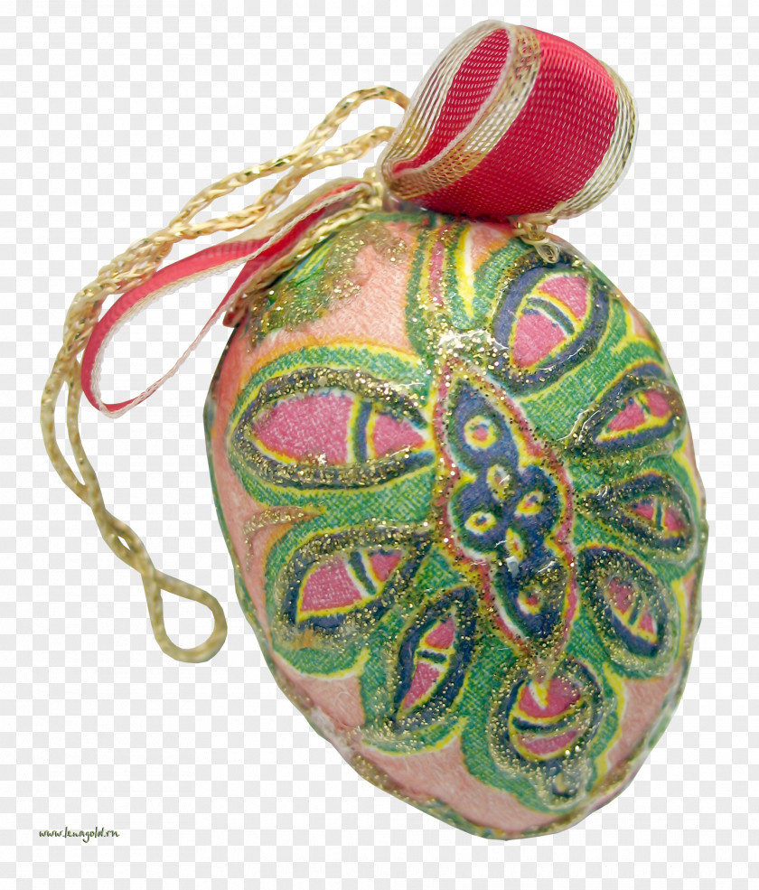 Easter Red Egg Bunny Pysanka PNG