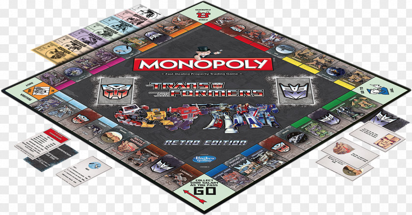 Transformers USAopoly Monopoly Universe Game PNG