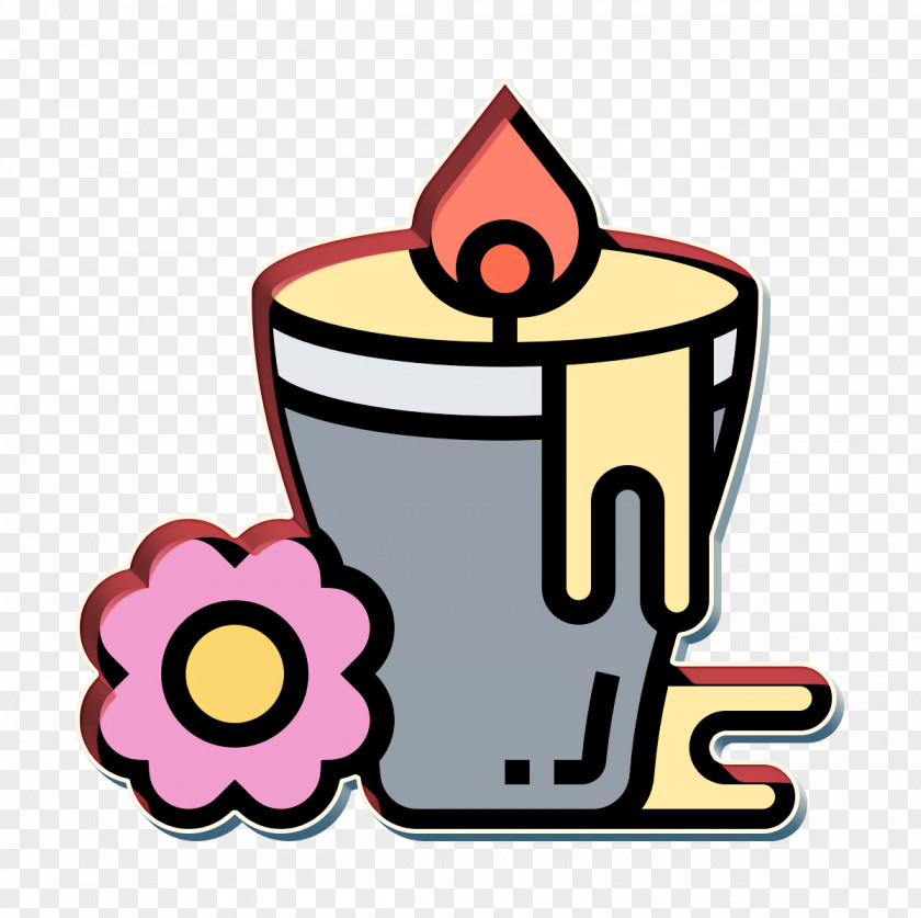 Yoga Icon Spa Element Candle PNG