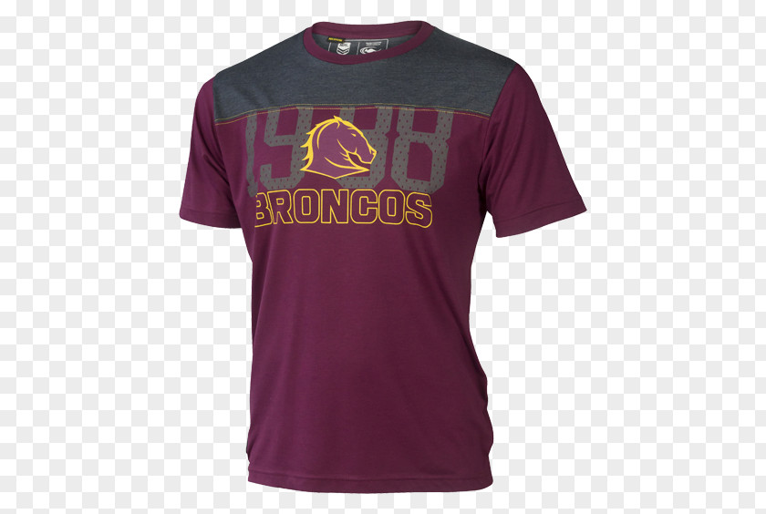 Brisbane Broncos Long-sleeved T-shirt Sports Fan Jersey PNG