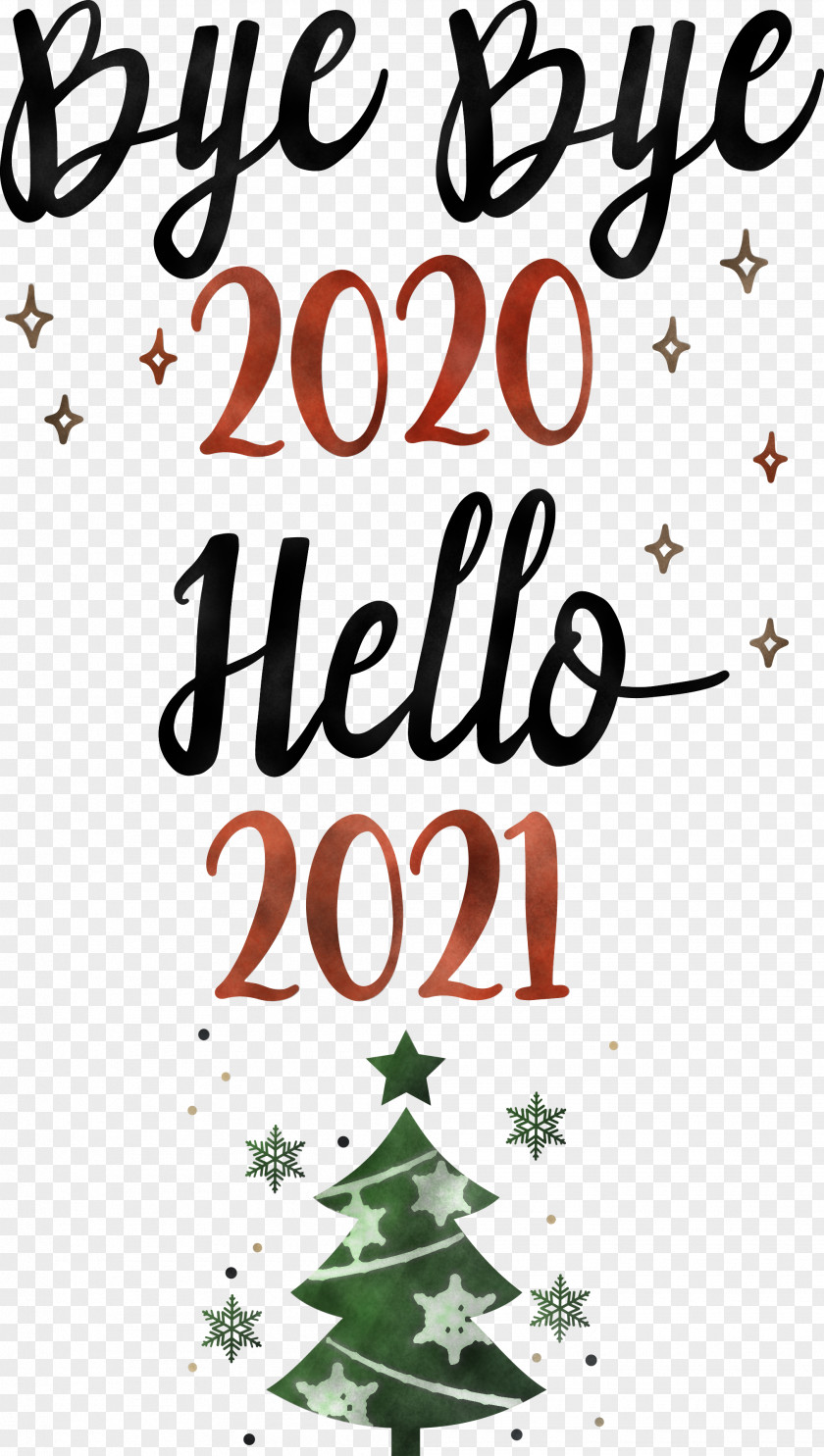 Hello 2021 Year Bye 2020 PNG