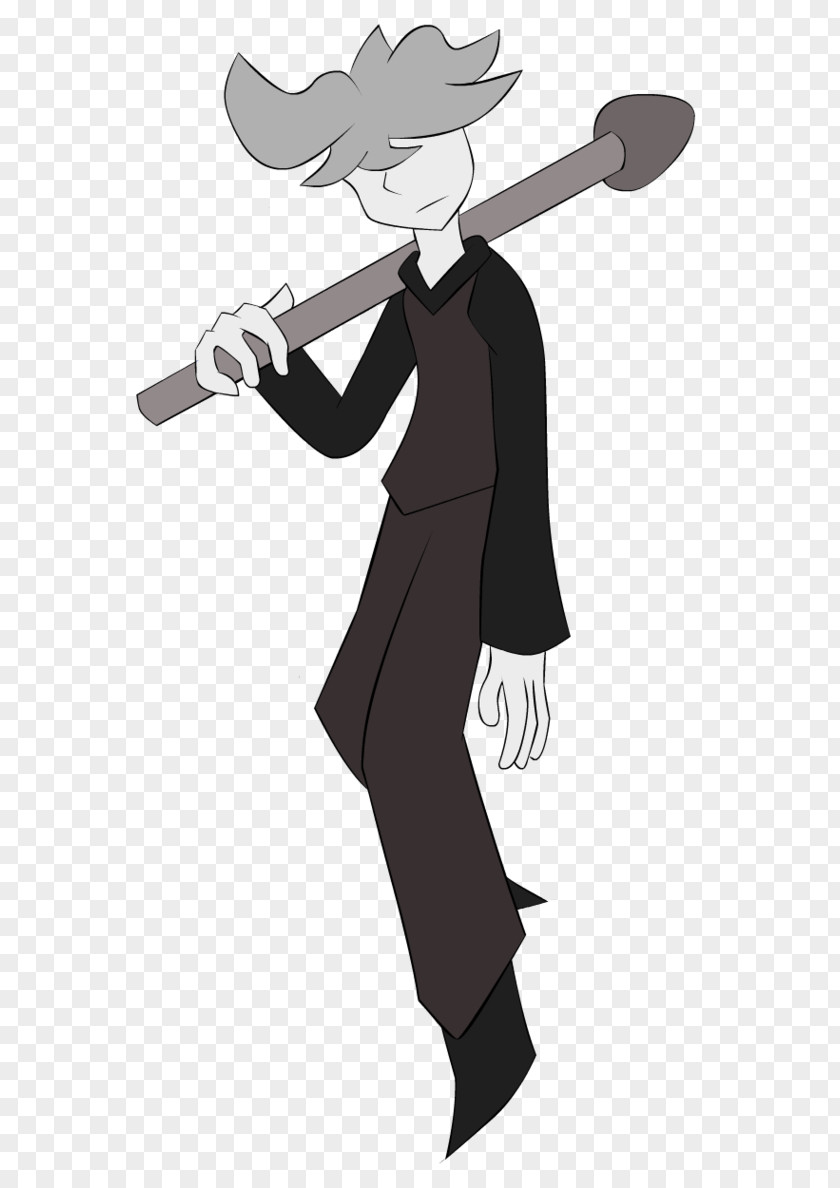 Silhouette Cartoon Black Male Weapon PNG