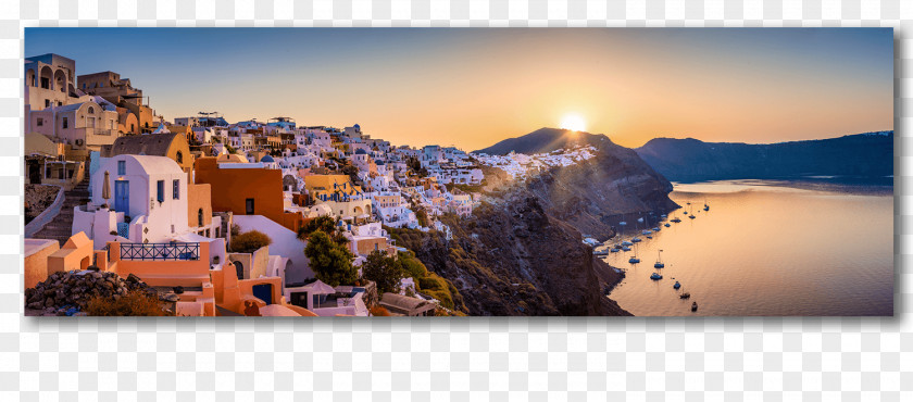 Santorini Oia Sunrise Morning Sunset Lighting PNG