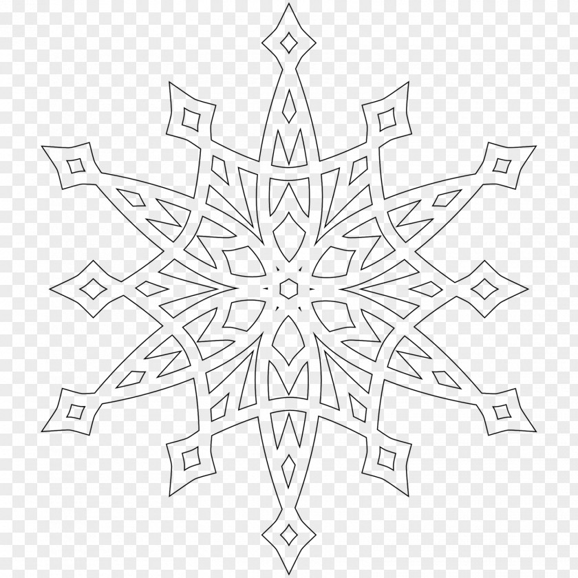 Snowflake Coloring Book Christmas Child PNG