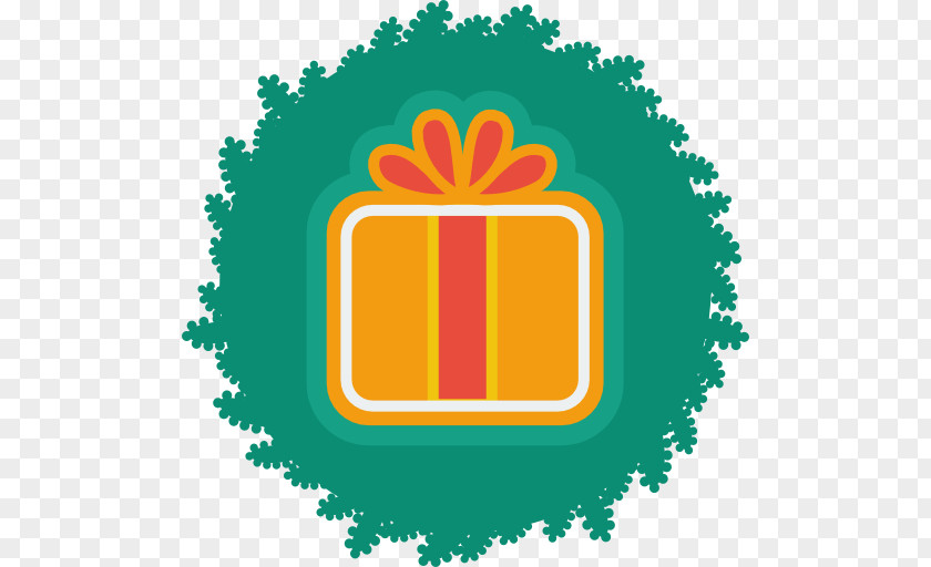 Gift Symbol Tree Yellow Circle PNG