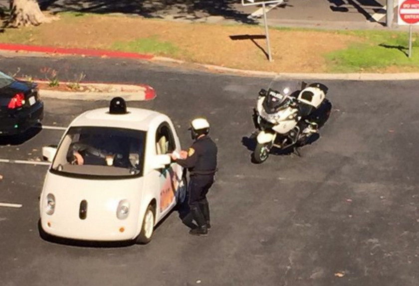 Accident Mountain View Police Department Google Driverless Car Autonomous PNG