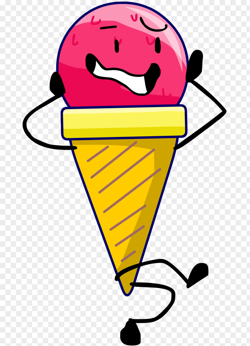 Ice Cream Cones Vanilla Food Smile PNG