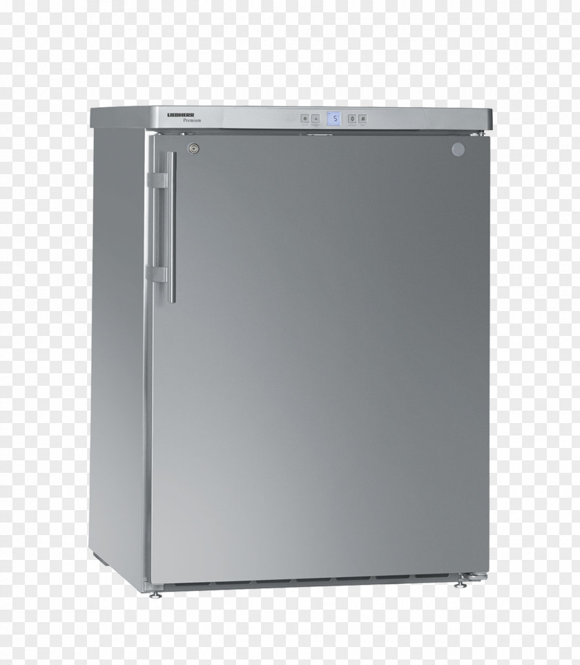 Refrigerator Liebherr FKUv 1660 Compact Solid 1 Door Fridge 1610 Under Counter Stainless Steel PNG