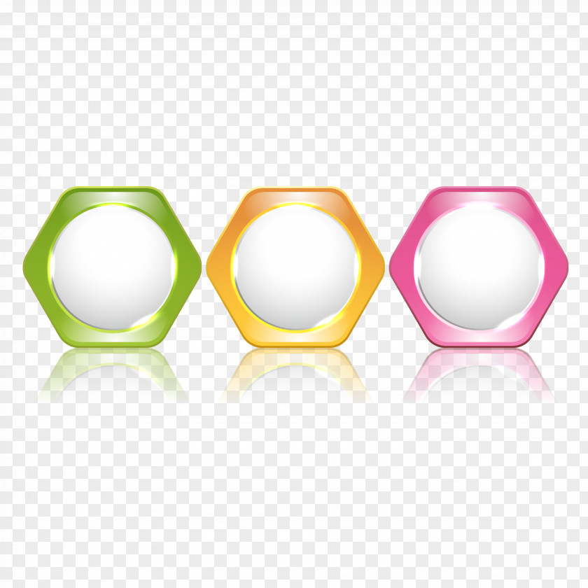 3 Color Hexagon Texture Vector Ppt Title Icon PNG