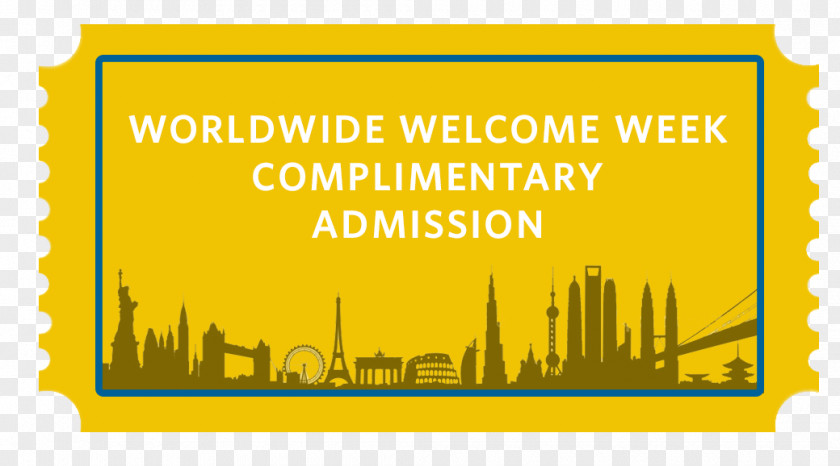 Admission Ticket Color Wall Sticker Logo Yellow PNG