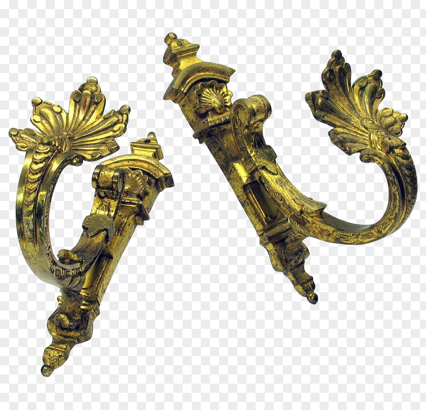 Brass Bronze Curtain Tie-back Gilding Antique PNG