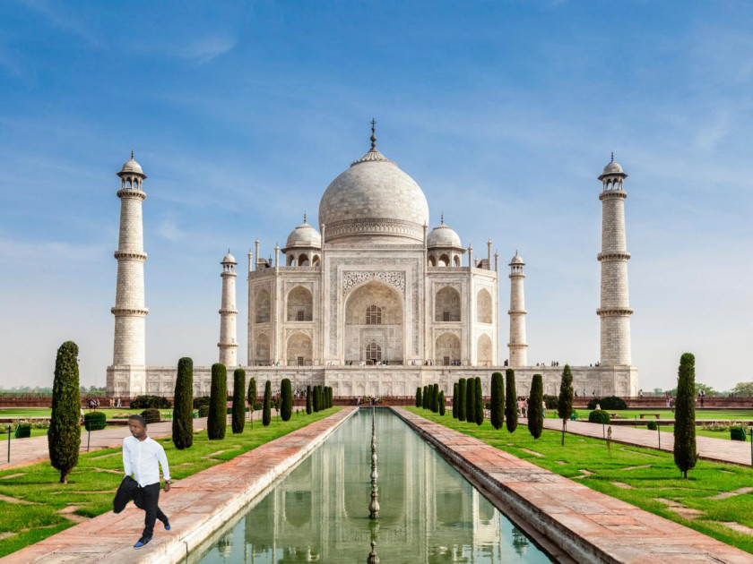 India Taj Mahal City Palace Yamuna New7Wonders Of The World Monument PNG