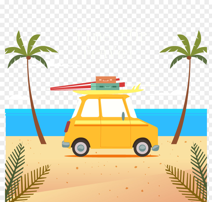 Vector Travel Beach Disc Jockey Sand PNG