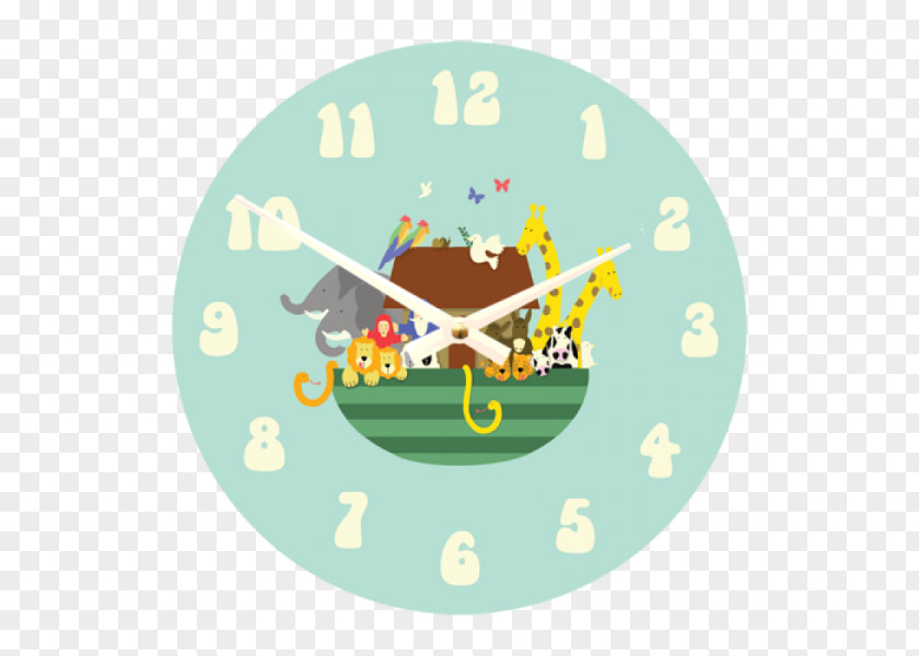 Clock Nursery Room Wall Decal PNG