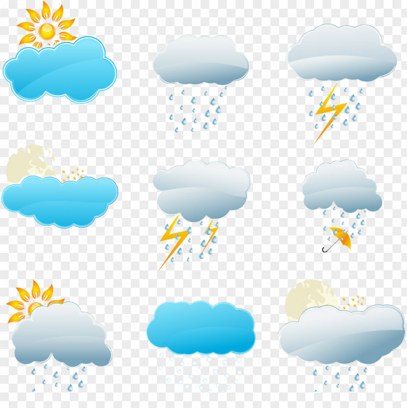 Free Weather Forecast Pull Material Forecasting Snow Rain Icon PNG