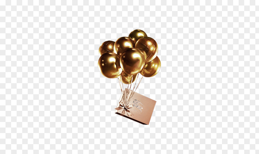 Gold Balloon PNG