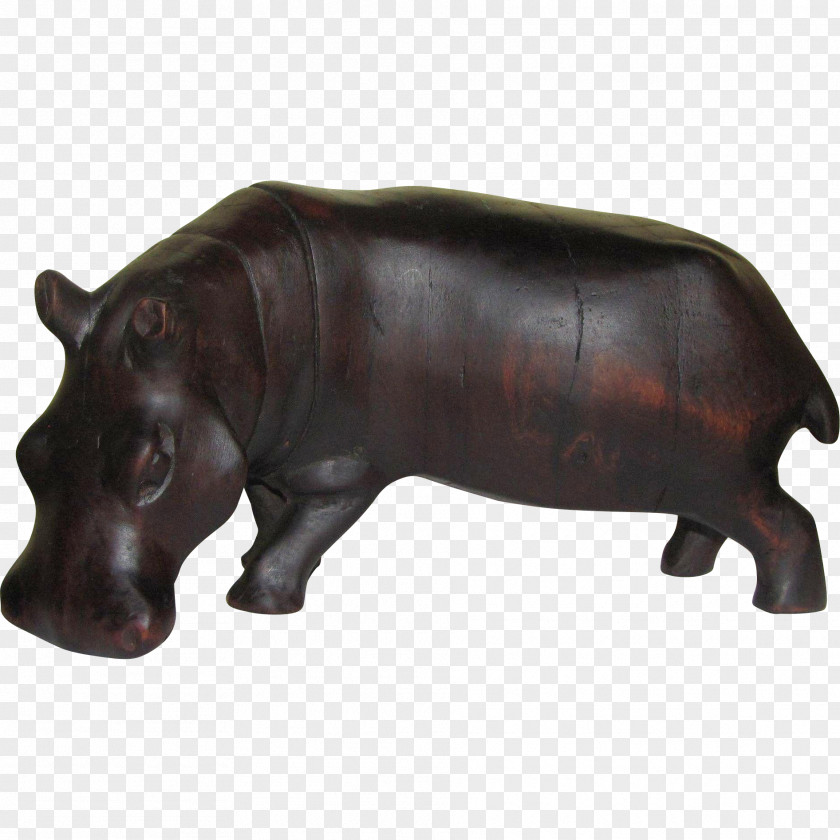 Hippo Pig Cattle Animal Figurine Snout PNG