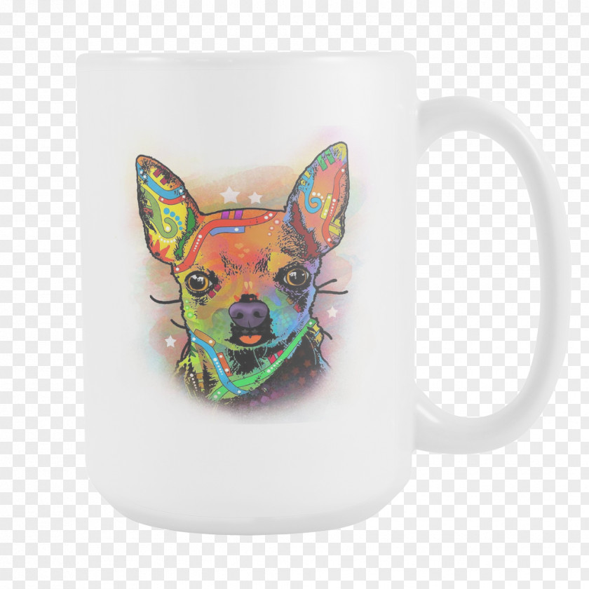 Mug Coffee Cup Dog Breed Chihuahua Ceramic PNG